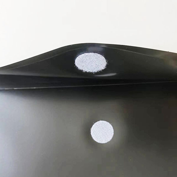 Black document pouch with velcro closure image 3
