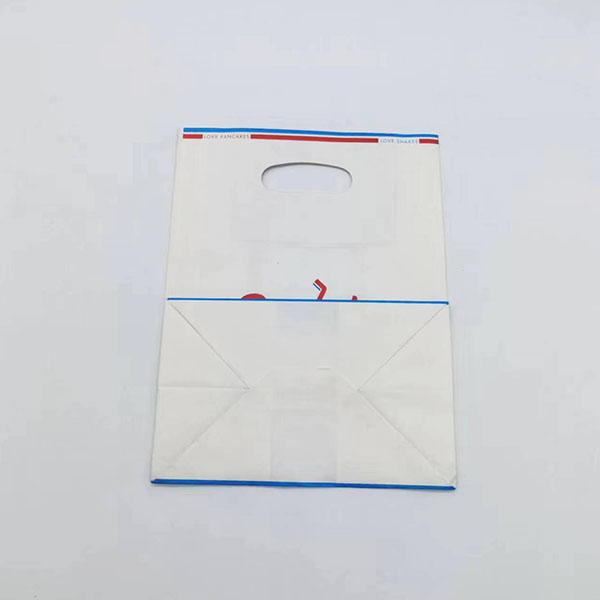 White take away paper bag for food image 2