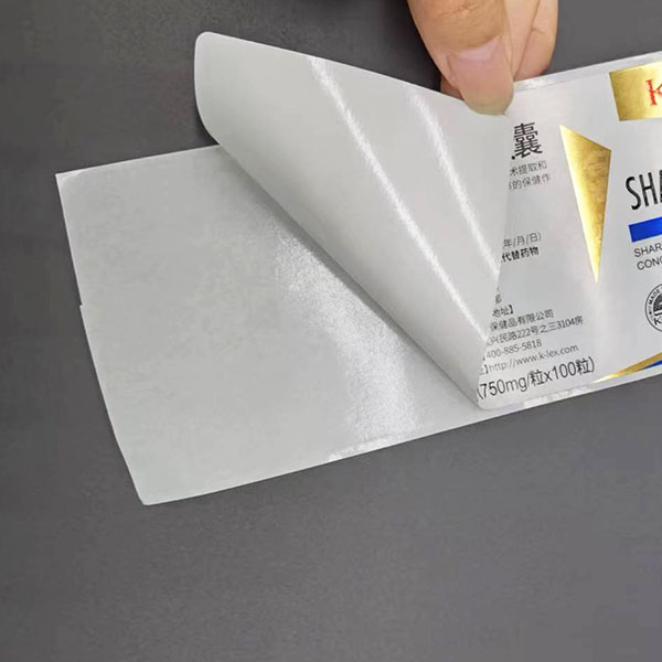 Custom printed waterproof pharmaceutical packaging label image 2