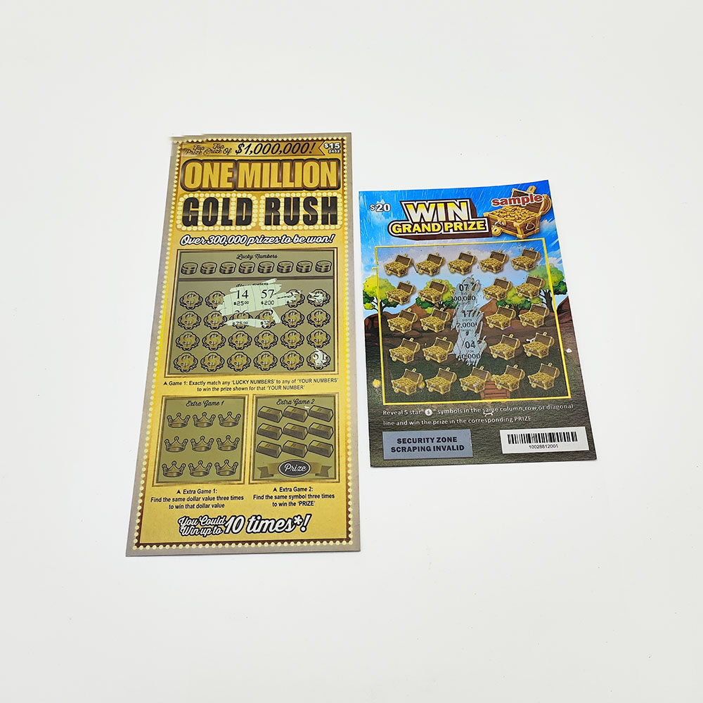 Wholesale Custom Scratch Off Lottery Tickets Printing