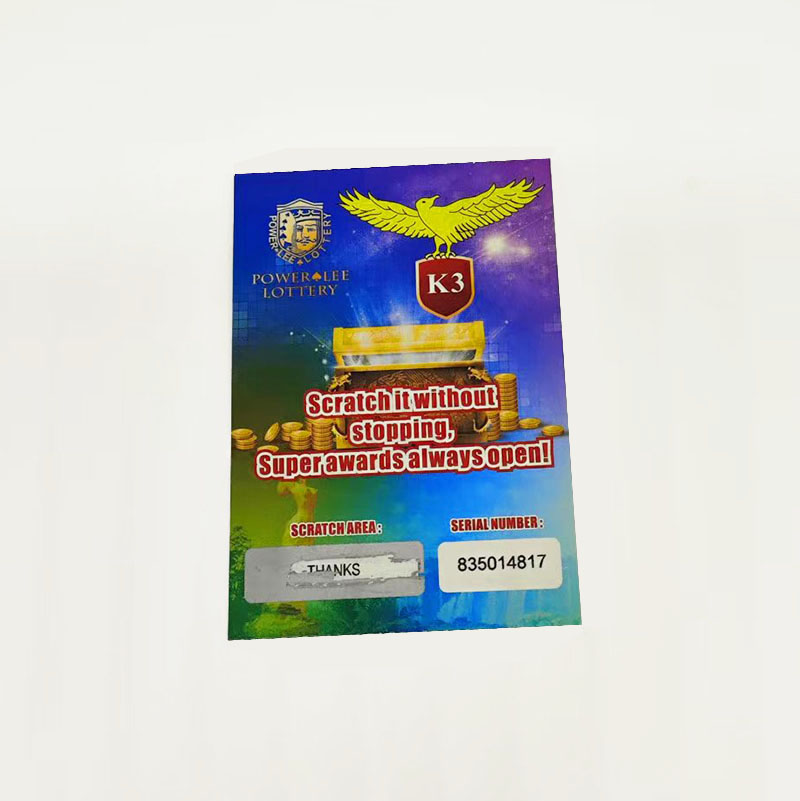 Custom Printed Scratch Off Lottery Tickets and Raffle Cards